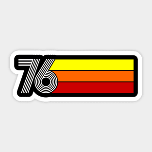 Retro 1976 Styleuniversal Sticker